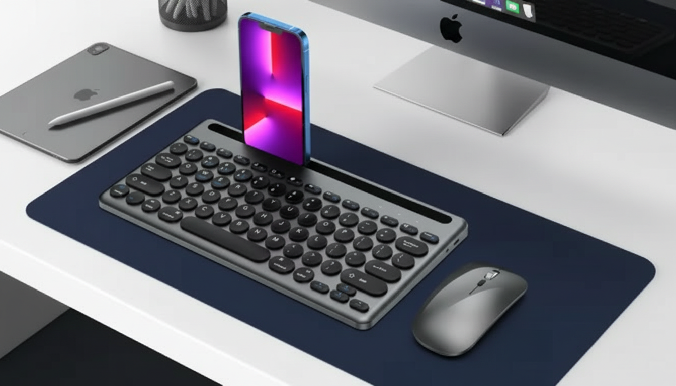 Wireless Keyboard + Mouse Combo for Mac & iPad Setup